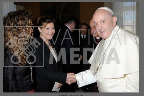 Con Papa Francesco, Vaticano, Sala del Concistoro, 9 novembre 2019