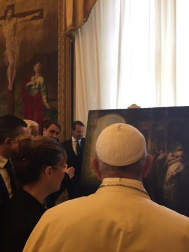 Con Papa Francesco, Vaticano, Sala del Concistoro, 9 novembre 2019